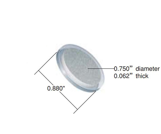 フリット　2μm　SEMI-PREP　STAINLESS　STEEL　141.9μL(10pk)画像
