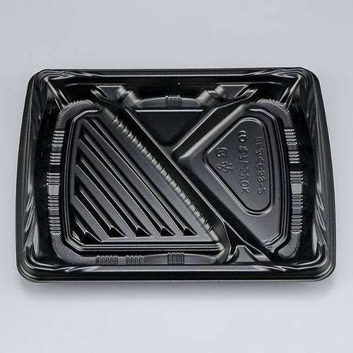 シーピー化成 弁当容器 BFみくら8S-2 黒 本体画像