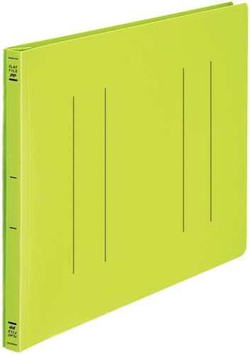 フラットファイル＜ＰＰ＞　Ｂ４横　黄緑　１０冊画像