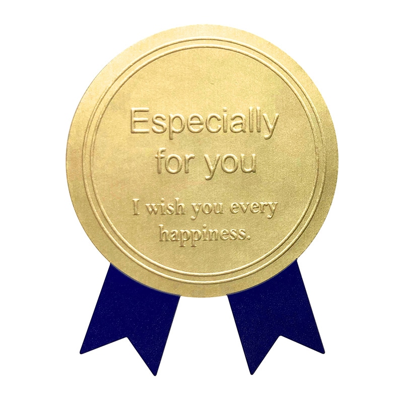 業務用ギフトシール　スタイリッシュＧ　ゴールド青画像