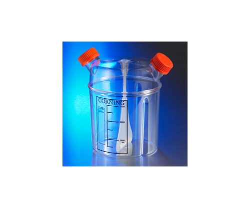 スピナーフラスコディスポーザブル 3L、ベントキャップ付き 1ケース（1個×4パック入）画像