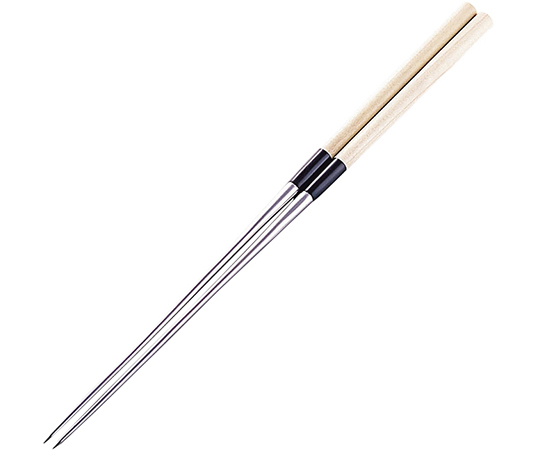 白木柄盛箸（水牛桂柄付）　16.5cm