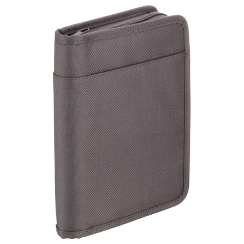 ｽｷｯﾄﾏﾝ 通帳&ｶｰﾄﾞ収納ｹｰｽ A5 ﾀﾞｰｸｸﾞﾚｰ 1個