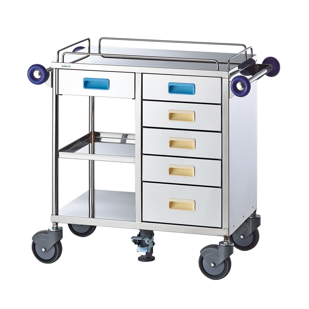 ワンストップ処置車（センターロック方式）　ステンレス棚板画像