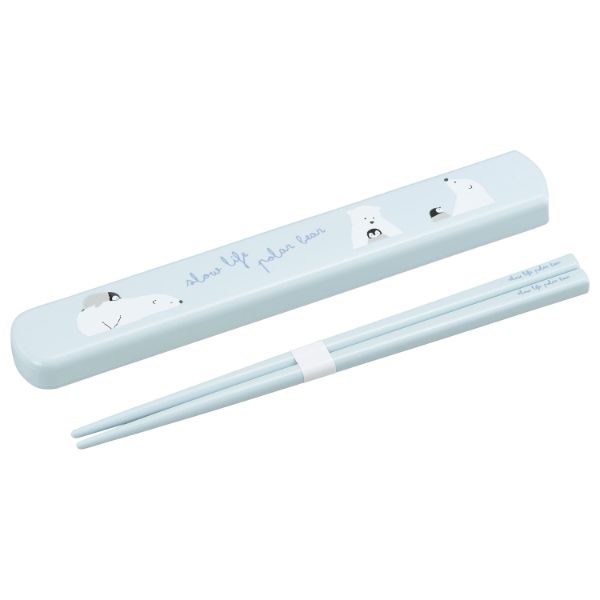 弁当小物 polarbear(ポーラーベア) 引フタ箸箱セット(19.5cm) HS-16画像