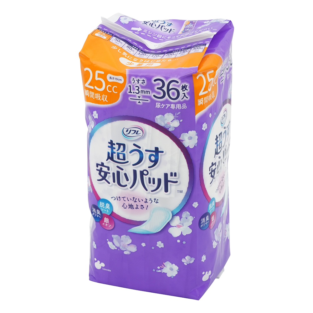 リフレ　超うす安心パッド　25mL　36枚入画像