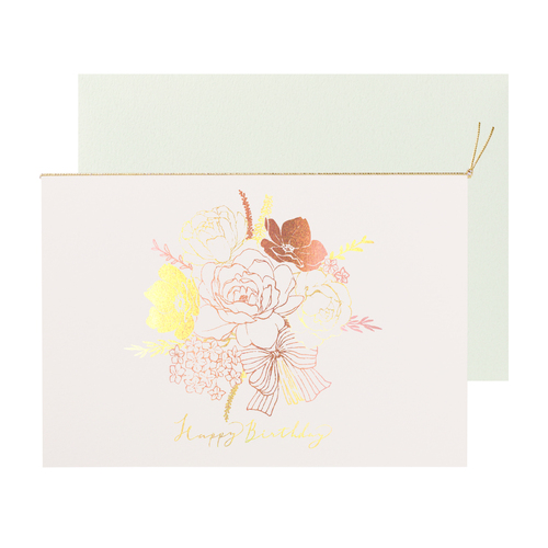 バースデーカード シャイニーラナンキュラス（中紙付き）画像