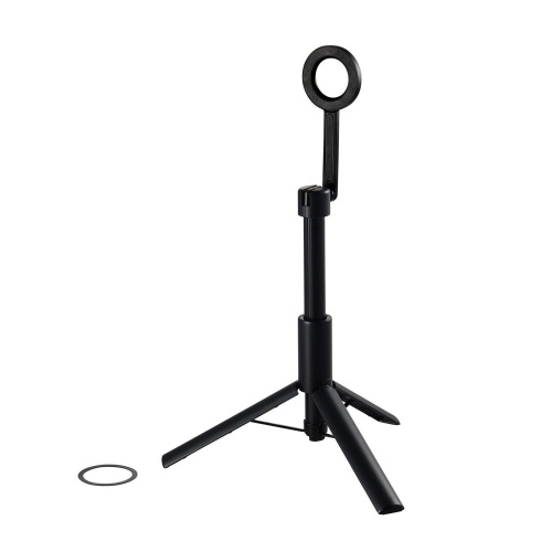 三脚　スマホスタンド　マグネット　床置き　ブラック
