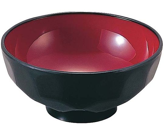 二色亀甲汁椀 SW-121 黒/内ワイン画像