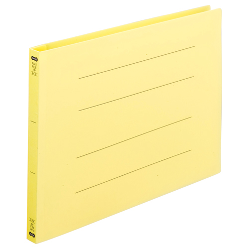 ﾌﾗｯﾄﾌｧｲﾙ(再生PP) A4ﾖｺ 150枚収容 背幅18mm ｲｴﾛｰ 1ﾊﾟｯｸ(5冊)画像