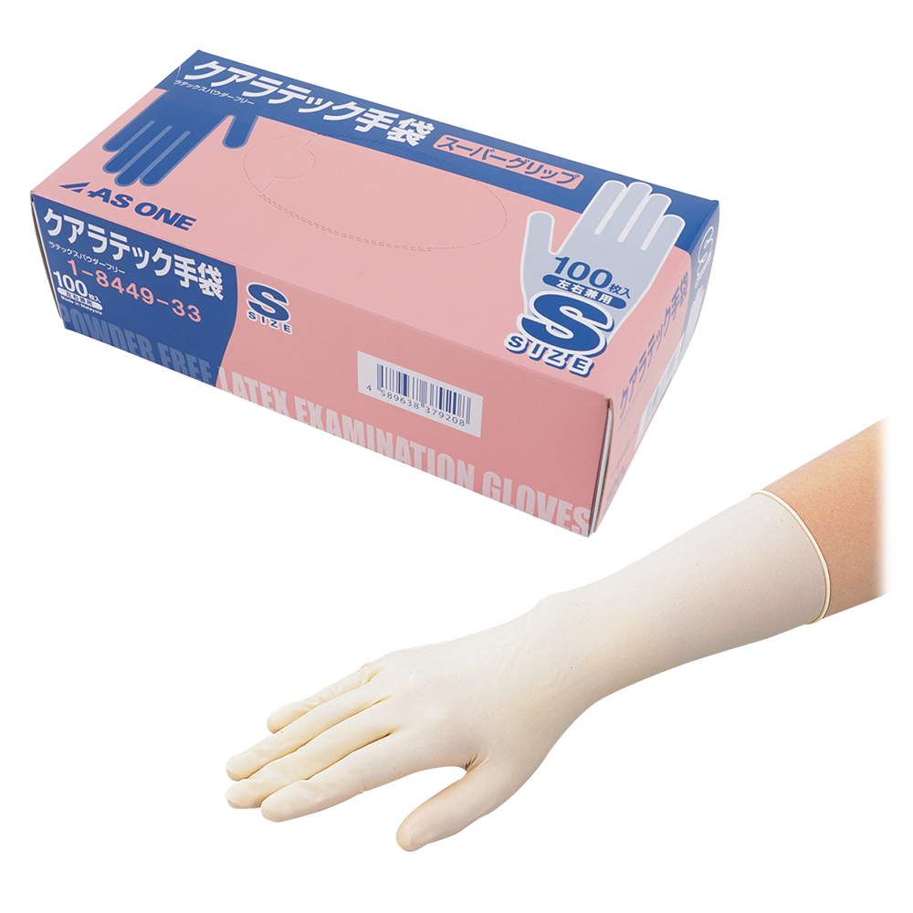 クアラテック手袋スーパーグリップ（パウダーフリー）　S　100枚画像