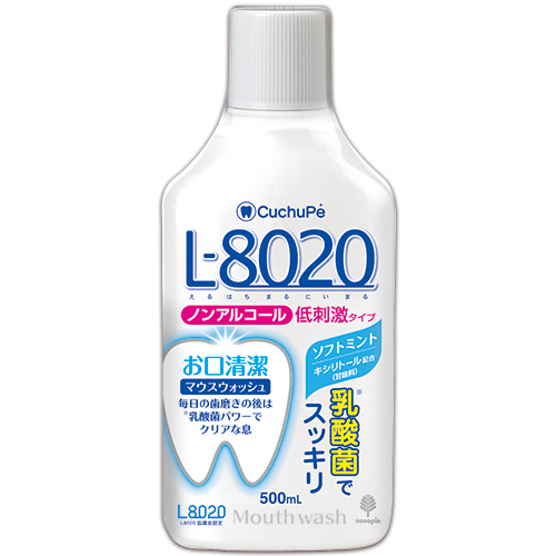 ｸﾁｭｯﾍﾟ L-8020 ﾏｳｽｳｫｯｼｭ ｿﾌﾄﾐﾝﾄ(ﾉﾝｱﾙｺｰﾙ)ﾎﾞﾄﾙﾀｲﾌﾟ 500mL 1本画像