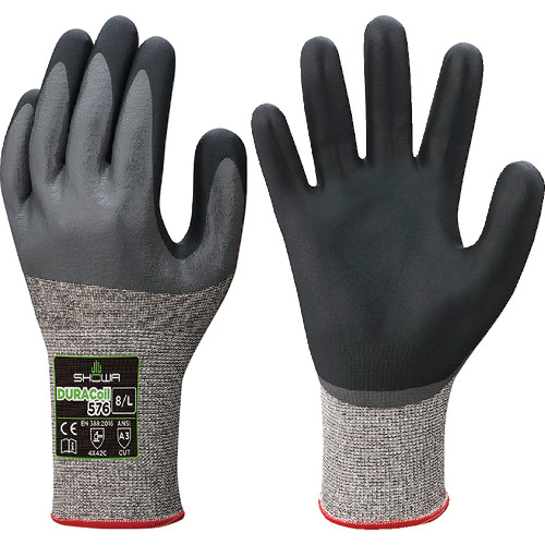 耐切創手袋 NO576 ﾃﾞｭﾗｺｲﾙ576 ｸﾞﾚｰ XLｻｲｽﾞ 1双画像