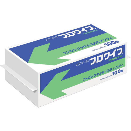 ｴﾘｴｰﾙ ﾌﾟﾛﾜｲﾌﾟ ｽﾄﾛﾝｸﾞﾀｵﾙ E60 ﾊﾝﾃﾞｨ100 1ｾｯﾄ(1600枚:100枚×16ﾊﾟｯｸ)画像