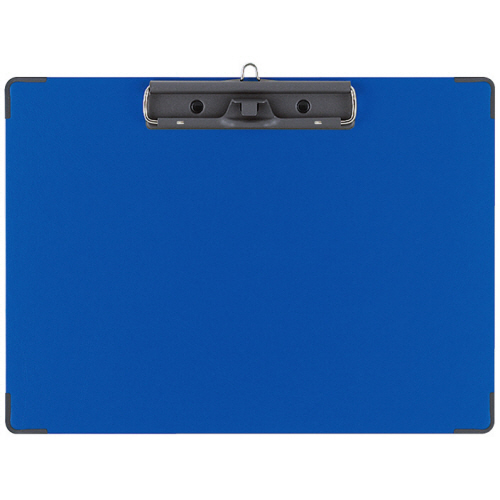 用箋挟B(ｸﾛｽ貼り) ｶﾗｰ A4ﾖｺ 青 1ｾｯﾄ(10枚)画像