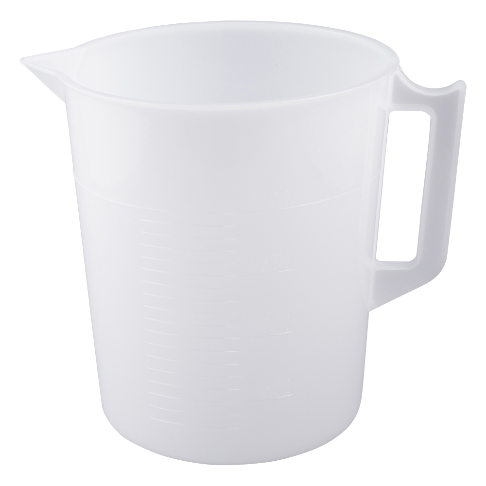 ポリビーカーPE（手付き） 2000mL 1個 3012-07画像