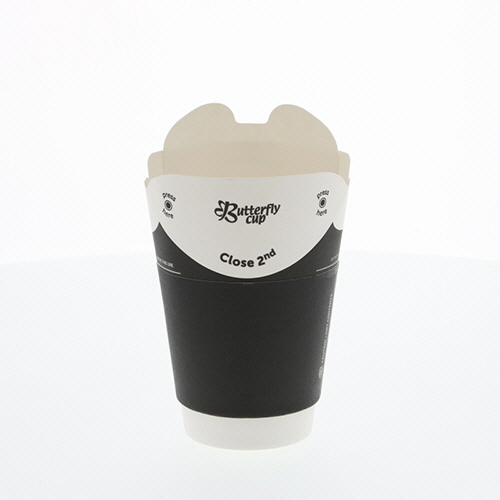 紙ｺｯﾌﾟ ﾊﾞﾀﾌﾗｲｶｯﾌﾟ 8ｵﾝｽ ﾎｯﾄ ﾀﾞﾌﾞﾙ ﾌﾞﾗｯｸ 1ｾｯﾄ(500個:25個×20ﾊﾟｯｸ)画像