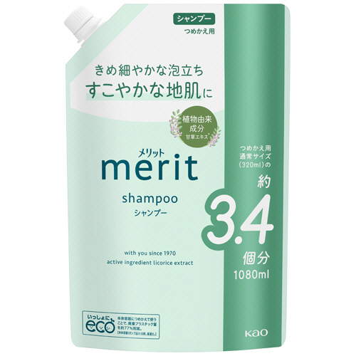 ﾒﾘｯﾄ ｼｬﾝﾌﾟｰ つめかえ用 特大 1080mL 1個画像