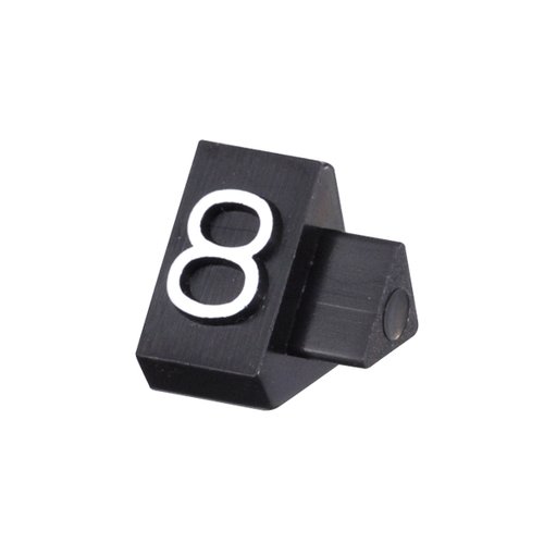 陳列備品 ニュープライスキューブ補充M用(20粒) 黒/白 8 友屋 黒と白の補充パーツが整然と並んでいる様子