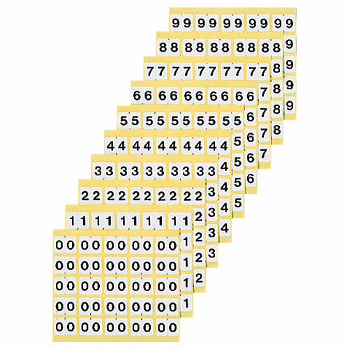 ﾅﾝﾊﾞｰﾗﾍﾞﾙM 数字4 1ﾊﾟｯｸ(250片:25片×10ｼｰﾄ)画像