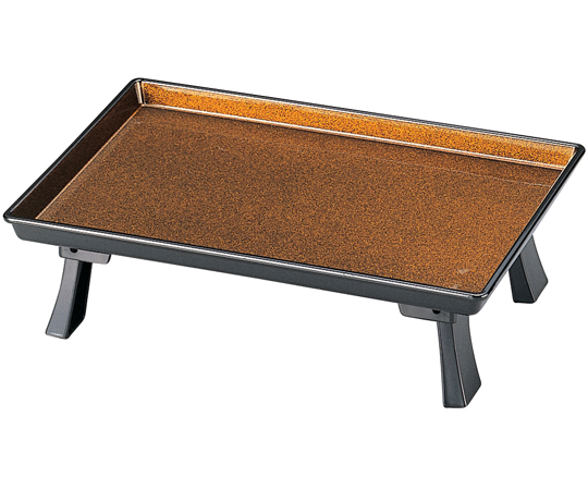 7寸 ミニ膳 梨地（折足式）