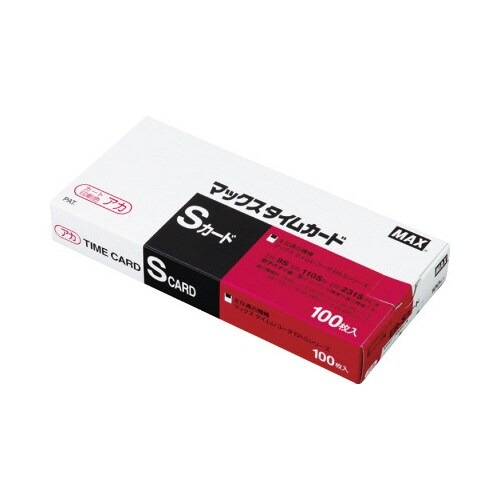 タイムカード　ＥＲ－Ｓカード　赤　１００枚×３箱画像