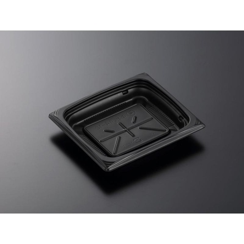 中央化学 軽食容器 CT葵 14-12 BK 本体画像