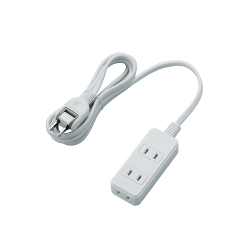 ほこり防止付きシャッタータップ　３個口　ＷＨ　２ｍ画像