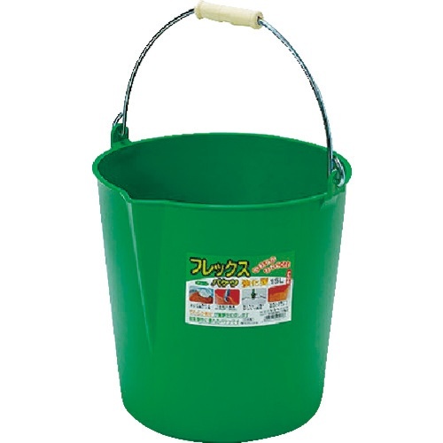 ﾌﾚｯｸｽﾊﾞｹﾂ 15L ｸﾞﾘｰﾝ 1個画像