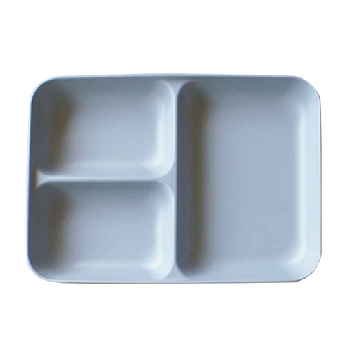 ランチプレート 21.5cm レクタングル MIN FARG 子供 食器 プラスチック 子供用食器 食洗機対応 スタッキング ネイビー画像