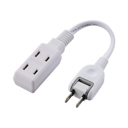 モバイルタップ　３個口　０．１ｍ　白