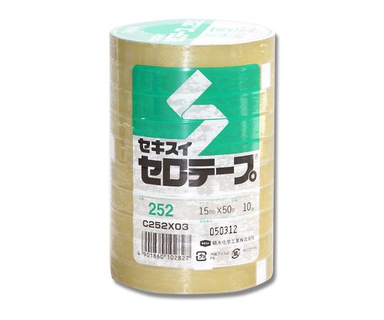 セロテープ No.252 15mm×50m巻 10巻画像