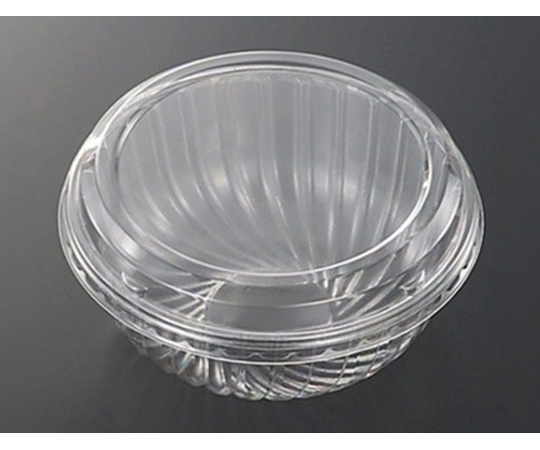 麺・スープ容器 クリアボウル 中 透明蓋付 600枚画像