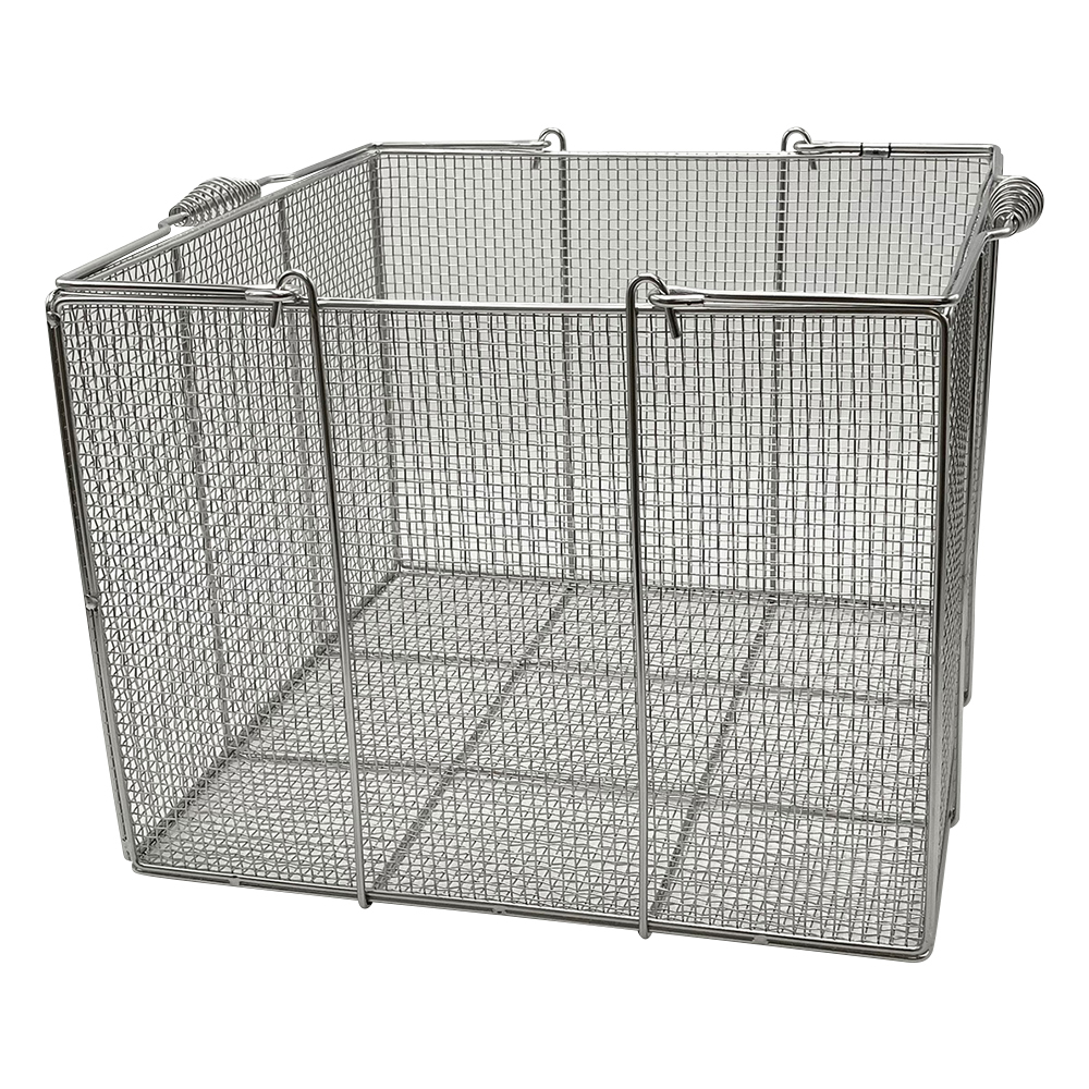 ステンレス角型洗浄カゴ 特大 400×400×300mm