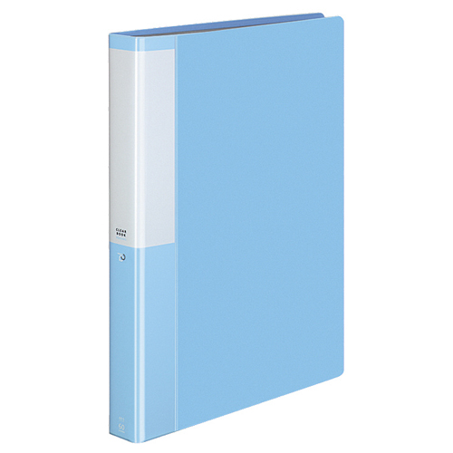 ｸﾘﾔｰﾌﾞｯｸ(POSITY) 固定式 A4ﾀﾃ 60ﾎﾟｹｯﾄ 背幅35mm ﾗｲﾄﾌﾞﾙｰ 1冊画像