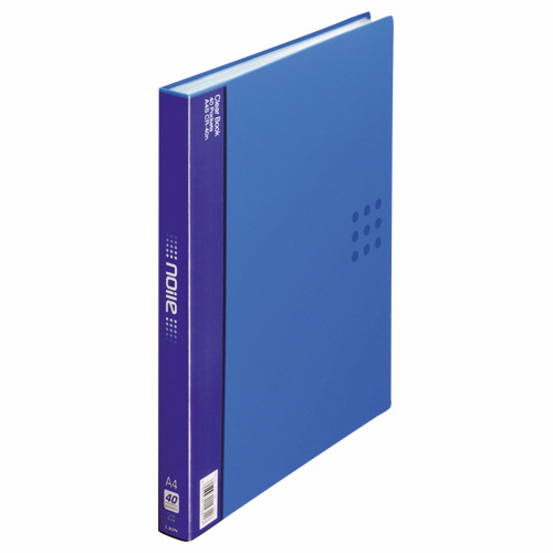 ｸﾘｱｰﾌﾞｯｸ(ﾉｲﾙ) A4ﾀﾃ 40ﾎﾟｹｯﾄ 背幅26mm ﾌﾞﾙｰ 1冊画像