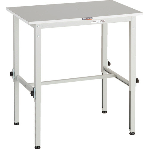 RAEM2型高さ調節作業台 天板 900×750×650-950mm 脚部:ﾎﾜｲﾄ 1台画像