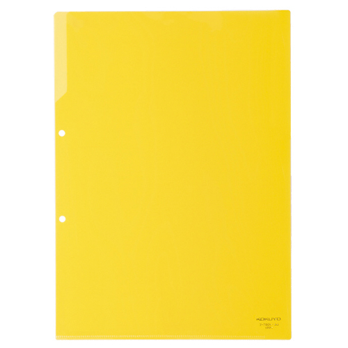 ｸﾘﾔｰﾎﾙﾀﾞｰ(2穴あき･ｶﾗｰ) A4 黄 1ｾｯﾄ(50枚)画像