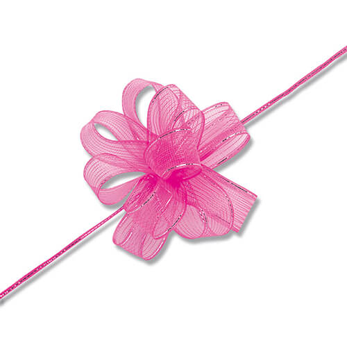 ワンタッチフラワーリボン ２４×２０ ピンク画像