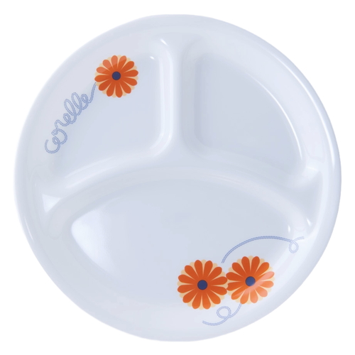 ランチプレート 26cm CORELLE コレール オレンジマーガレット 強化ガラス画像