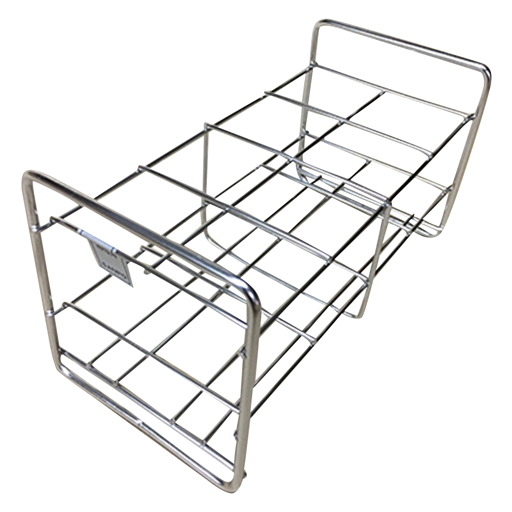 ステンレス試験管立　配列：2×4　サイズ：□42mm画像