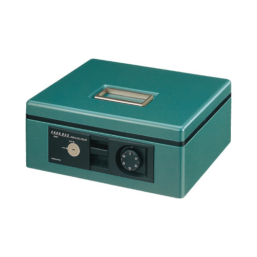 手提げ金庫Ｂ５シリンダー錠・ダイヤル錠緑画像