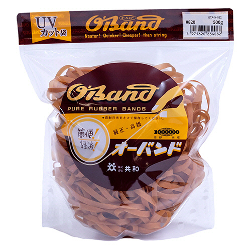 ｵｰﾊﾞﾝﾄﾞ #820 内径203mm 500g入 透明袋 1袋画像