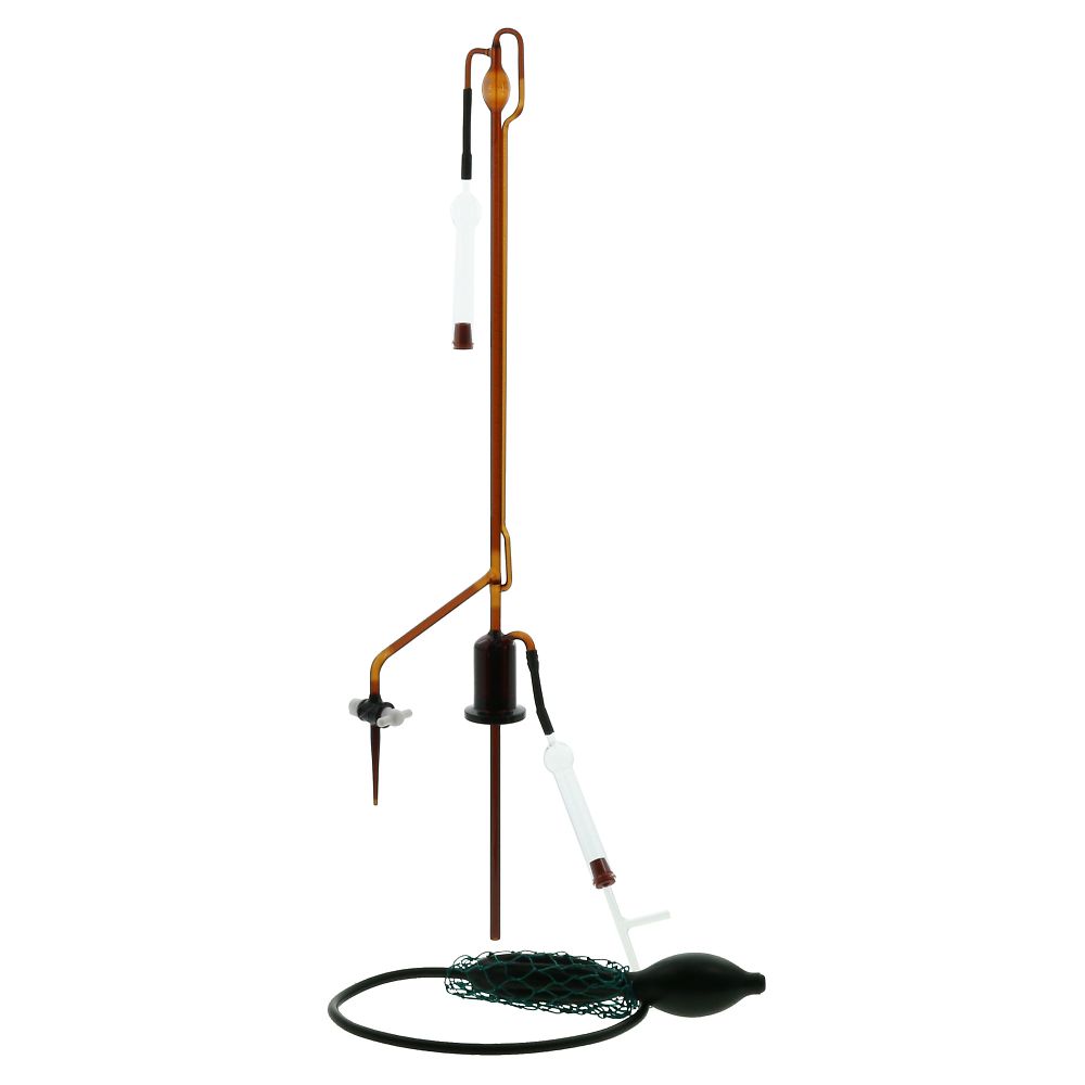 自動ビュレット　スーパーグレード　茶褐色　PTFEコック付　本体のみ　10mL画像