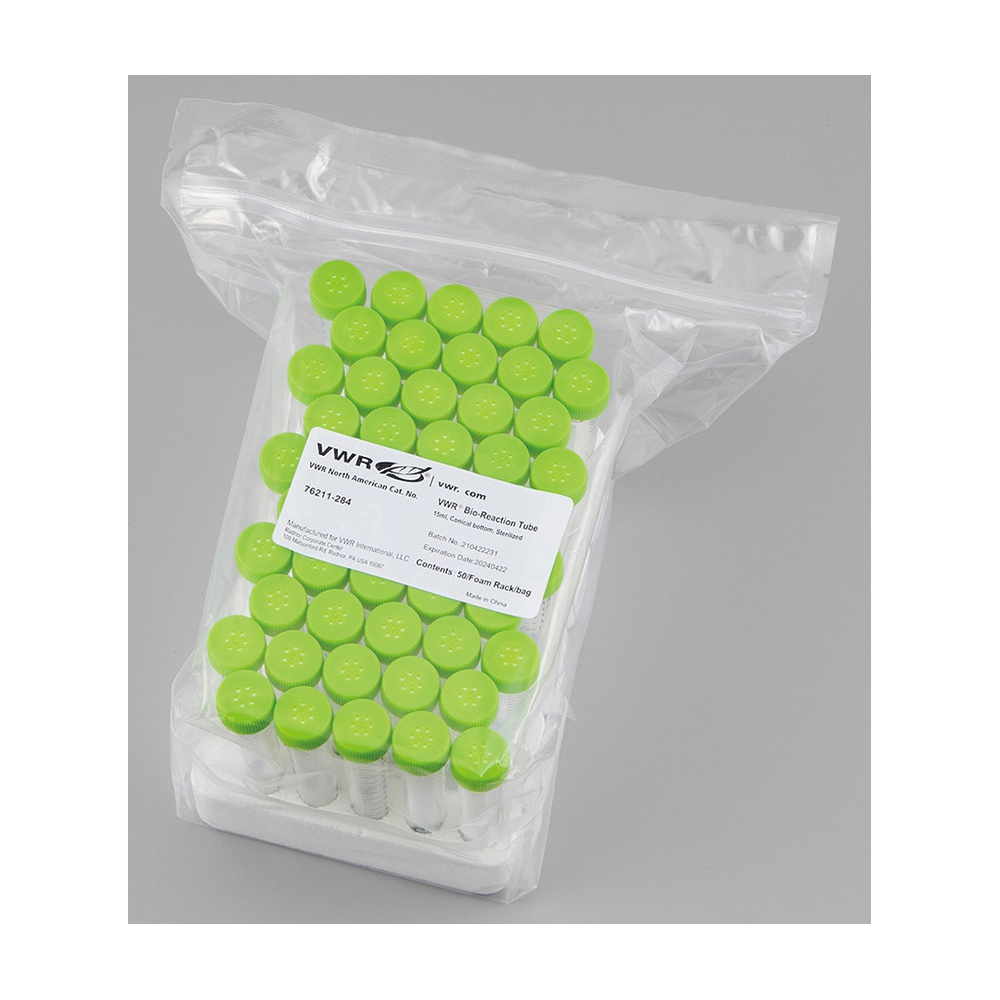 バイオリアクションチューブ コニカル（ラックパック）15mL 50本×6袋入画像