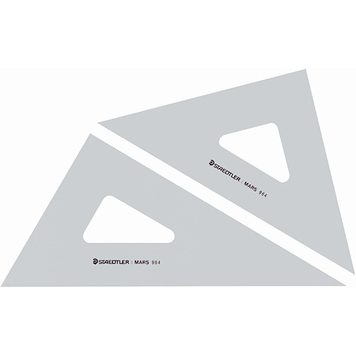 ﾏﾙｽ 三角定規 30cm 45°･60°ﾍﾟｱ 1組画像