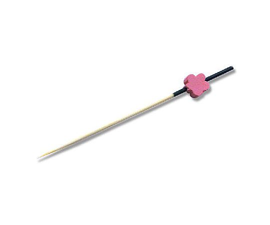 竹串 かんざし串 90mm 100本入 桜 パッケージに並んだ100本の竹串が美しく並ぶ様子