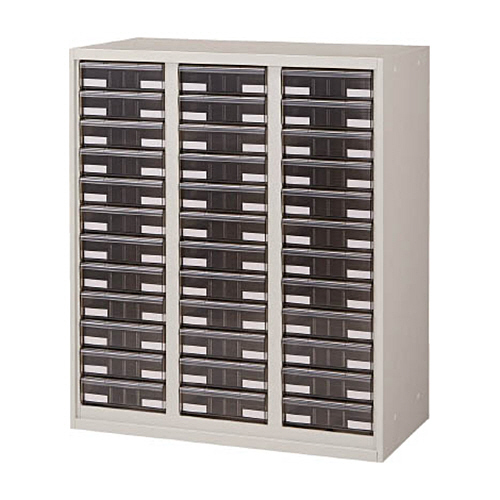 U型壁面書庫 ｶﾀﾛｸﾞｹｰｽ 引出A4 深×36 ﾎﾜｲﾄ 1台画像