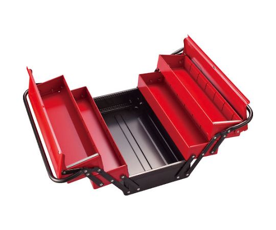 整備用工具セット ツールセット（メンテナンス用） 間口410×高さ220mm セット内容46点 工具が整理された状態のケースから見えるさまざまな工具が並ぶ様子