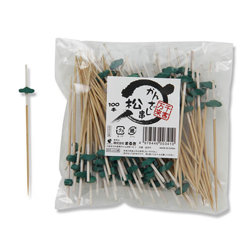 まるき 竹串 かんざし串 9cm 松 1袋(100本)画像